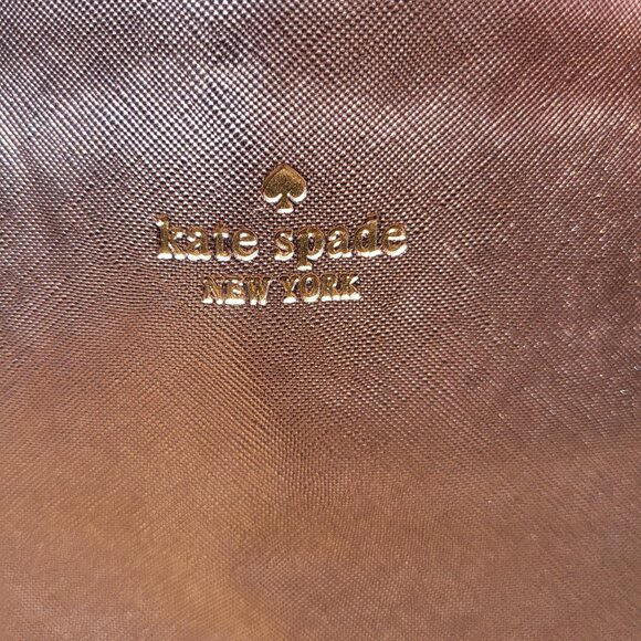 Kate Spade Brown and Gold Tote Bag - Picture 3 of 9